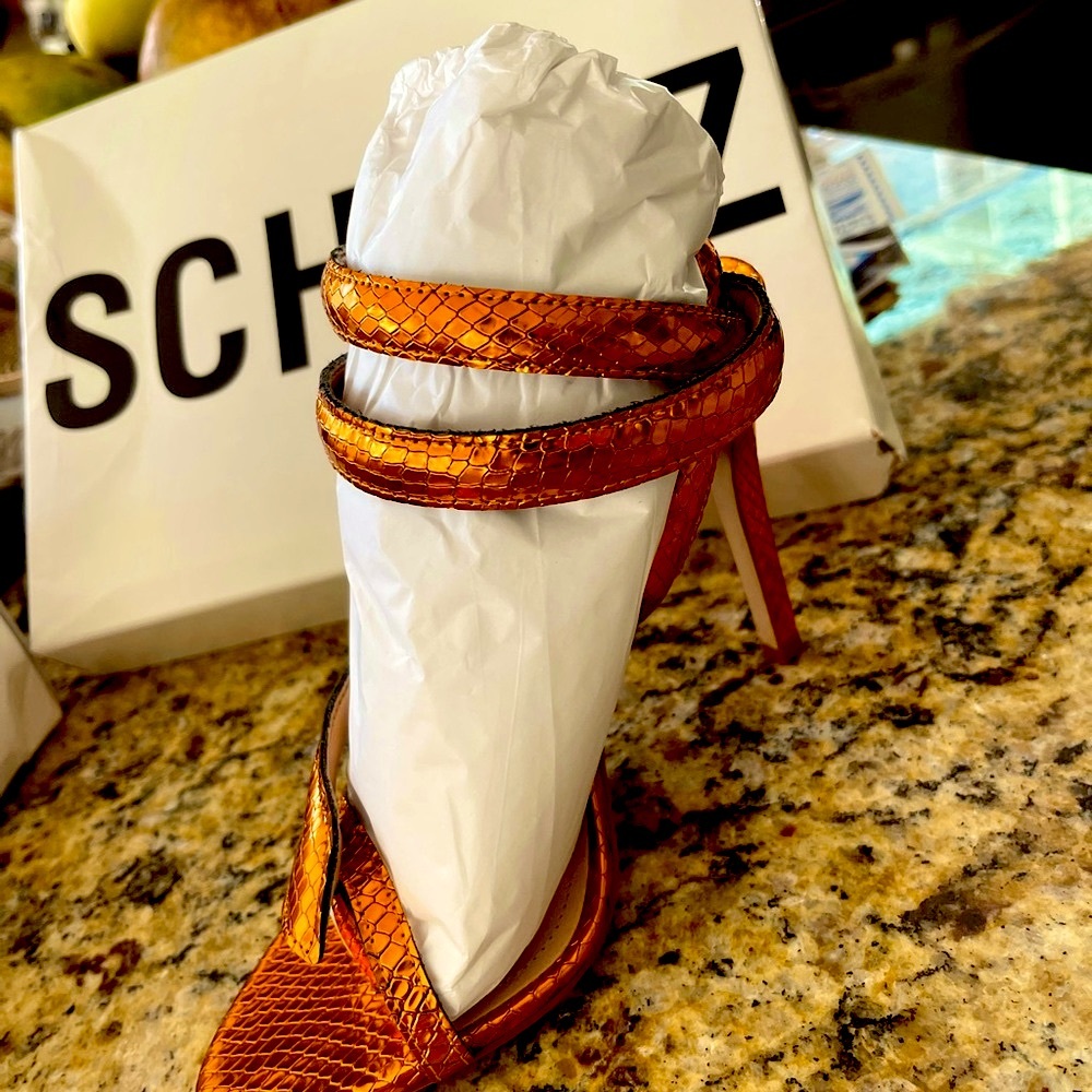 SCHUTZ Courtney High Leather Sandals